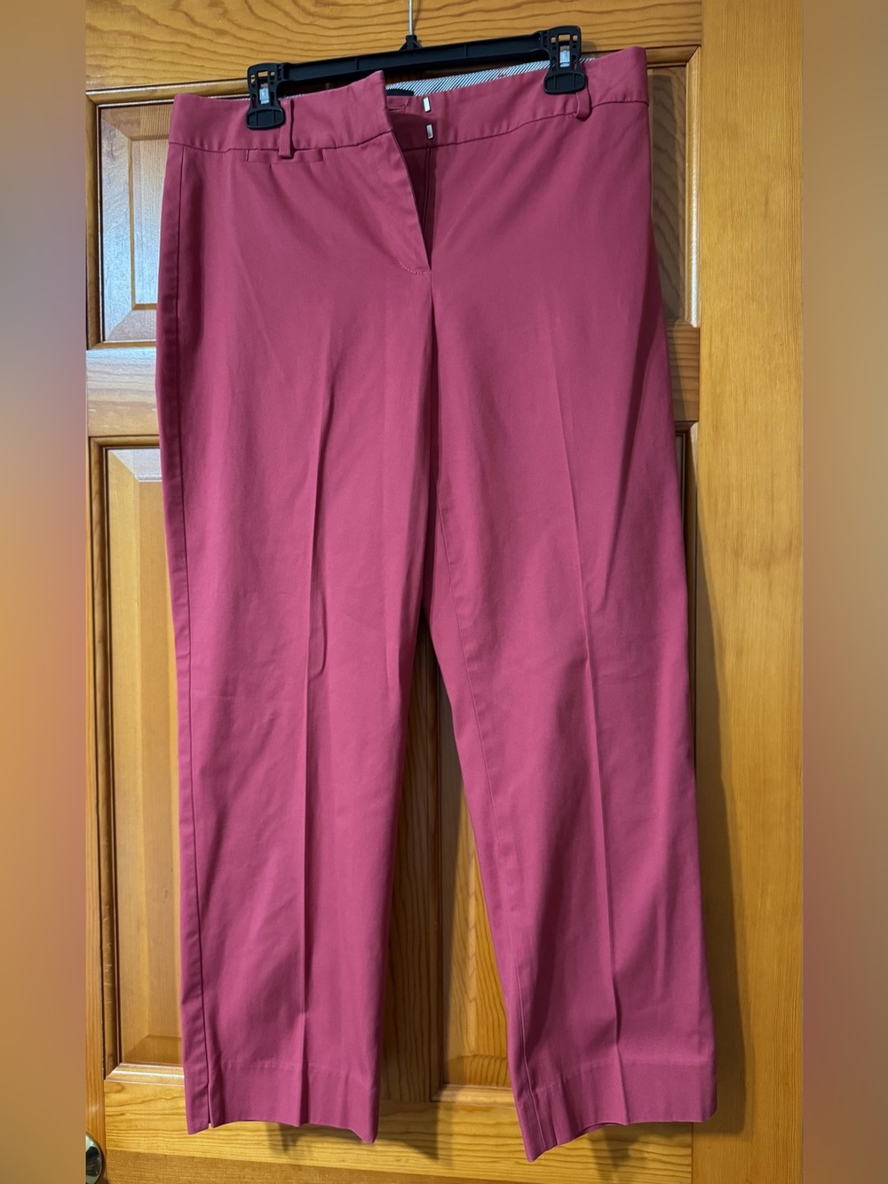 Talbots Rose-Pink Straight Leg Ponte Pants